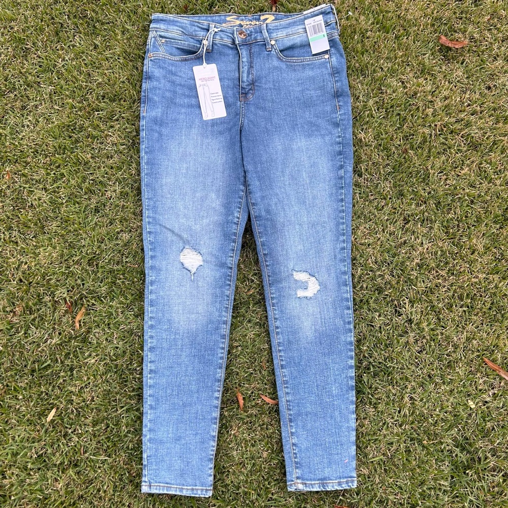 SEVEN7 WOMEN’S METRO SKINNY JEANS: ULTRA HIGH RISE: NWT: SZ 8